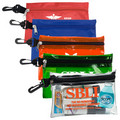 Large Zipper Storage Pouch Bag w/ Plastic Hook